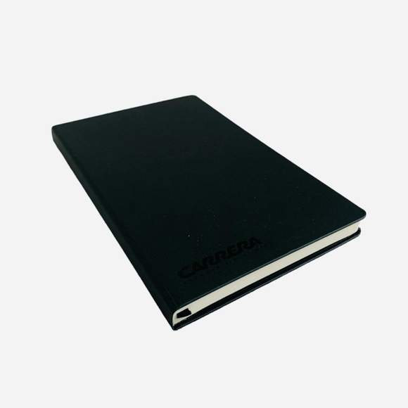 New Journal Carrera Eyewear Notebook Black Red White Ribbon Diary Notepad - Picture 3 of 5